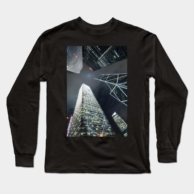 Garden Road - Hong Kong Long Sleeve T-Shirt by Kat C.